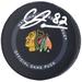 Caleb Jones Chicago Blackhawks Autographed 2021 Model Official Game Puck