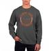 Men's Uscape Apparel Black Clemson Tigers Pigment Dyed Fleece Crew Neck Sweatshirt