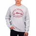 Men's Uscape Apparel Heathered Gray Temple Owls Premium Fleece Crew Neck Sweatshirt