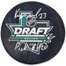 Philipp Kurashev Chicago Blackhawks Autographed 2018 NHL Draft Logo Hockey Puck with "Pick #120" Inscription