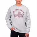 Men's Uscape Apparel Heathered Gray Arizona State Sun Devils Premium Fleece Crew Neck Sweatshirt