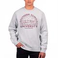 Men's Uscape Apparel Heathered Gray Southern Illinois Salukis Premium Fleece Crew Neck Sweatshirt