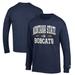 Men's Champion Navy Montana State Bobcats Jersey Est. Date Long Sleeve T-Shirt