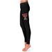 Women's Black Texas Tech Red Raiders Thigh Logo Yoga Leggings