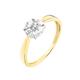 Bague Solitaire Maurena Or Jaune Oxyde De Zirconium