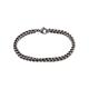 Bracelet Jasone Maille Franco Acier Gris