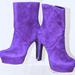 Jessica Simpson Shoes | Jessica Simpson Fram Majestic Purple Suede Platform Boots Size (6.5) | Color: Purple | Size: 6.5