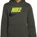 Nike Shirts & Tops | Nike Boys Sportswear Club+ Hbr Pullover Hoodie (Cargo Khaki/Volt) | Color: Black | Size: Lb