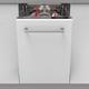 SHARP QW-NS14I49EX-EN, 45 cm Integrated, Dishwasher, 10 Place Settings, 2 Racks, Half Load Option, White Colour, Silver