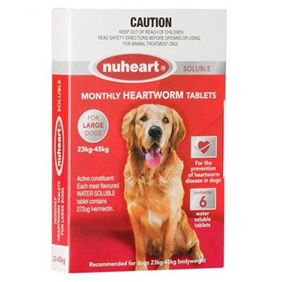Nuheart - Generic Heartgard For Large Dogs 51-100lbs (Red) 6 Tablet