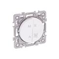 Eur Ohm - Interrupteur vmc 2 vitesses + interrupteur marche arret blanc - square
