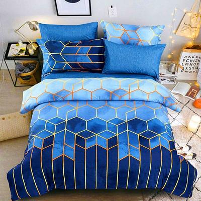 Duvet cover with pillowcases Geo...