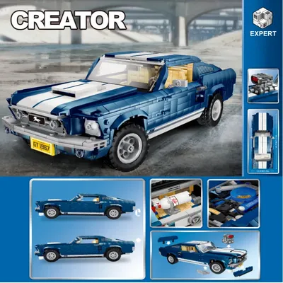 Legaaostyle – ensemble de voitures Ford Mustang 1648 21047 pièces blocs éducatifs pour garçons