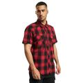 Brandit Check Shirt Herren Kurzarm, Größe:S, Farbe:Rot-Schwarz