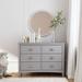 Carter's by DaVinci Nolan 6 Drawer Double Dresser, Metal in Gray | 34 H x 47 W x 20 D in | Wayfair F16906G