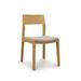 Copeland Furniture Iso Microsuede Side Chair Wood/Upholstered in Brown | 32.5 H x 18.375 W x 21.25 D in | Wayfair 8-ISO-40-07-Canvas Flax