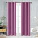 Eider & Ivory™ Lionel Eider & Ivory Room Darkening Blackout Thermal Insulated Grommet Curtain 1 Panel Polyester in Pink | 108 H in | Wayfair