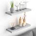 Gracie Oaks Arshaun 2 Piece Floating Shelf Wood in Gray | 1.5 H in | Wayfair 684A42F79B0B43FFBB14ADE703BFB716