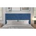 Etta Avenue™ Teen Ameer Velvet Panel Headboard Upholstered/Velvet in Blue | 45.4 H x 56.9 W x 2.4 D in | Wayfair F56D79FBFC2E45238A19EE3361E51D24
