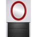 Astoria Grand Reposa Beveled Accent Mirror Wood in Red | 26.63 H x 20.63 W x 1.125 D in | Wayfair F08656D6F6D141B8B1C63792FE052A43