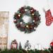 The Holiday Aisle® 26" PVC Wreath Traditional Faux in Gray/Green/Red | 26 H x 26 W x 8 D in | Wayfair DA12C7D76F134D4C808955EFCBBC3BB2