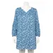 Plus Size Sonoma Goods For Life Ladder Trim Babydoll Dress, Women's, Size: 1XL, Med Blue