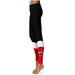 Women's Black Jacksonville State Gamecocks Color Block Yoga Leggings