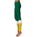 Women's Green Arkansas Tech Plus Size Color Block Yoga Leggings