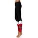 Women's Black Saint Joseph's Hawks Color Block Yoga Leggings