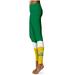 Women's Green Norfolk State Spartans Plus Size Color Block Yoga Leggings