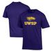 Men's Champion Purple Wisconsin-Stevens Point Pointers Primary Jersey T-Shirt