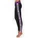 Women's Black/White Central Arkansas Bears Plus Size Side Stripe Yoga Leggings