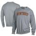 Men's ComfortWash Gray Winthrop Eagles Garment Dyed Fleece Crewneck Pullover Sweatshirt