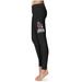 Women's Black Ball State Cardinals Thigh Logo Yoga Leggings