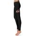 Women's Black Elon Phoenix Thigh Logo Yoga Leggings