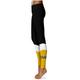 Women's Black Alabama State Hornets Color Block Yoga Leggings