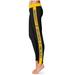 Women's Black/Gold Arkansas Pine Bluff Golden Lions Plus Size Side Stripe Yoga Leggings