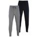 Men's Big & Tall Hanes Big & Tall 2-Pack Knit Pajama Pants by Hanes in Black Grey Heather (Size XL)