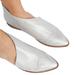 Free People Shoes | Free People Nwt Flat Royale In Silver W/Box Size 8 | Color: Silver | Size: 8