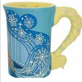Disney Kitchen | Disney Parks Frozen Elsa Relief Dress Ceramic Coffee Mug New | Color: Blue | Size: Os