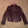 Victoria's Secret Jackets & Coats | Leather Victoria Secret Jacket | Color: Purple | Size: S