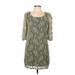 Seventh Day Casual Dress - Shift: Green Dresses - Women's Size Large