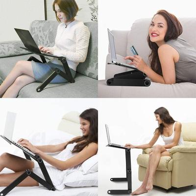 Laptoptisch Betttisch faltbar Klappbarer Computertisch Frühstückstisch Notebooktisch Kippbar