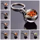 Porte-clés boule de verre Red Fox pendentif porte-clés motif animal quelque part