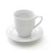 BergHOFF Elan White Porcelain 9-ounce Tea Cup and Saucer Set