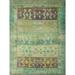 Balochi Azadeh Lt. Green/Purple Rug - 10'6" x 13'7"