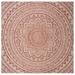 Orange/White 108 x 0.2 in Area Rug - Bungalow Rose Amedee Floral Light Beige/Terracotta Indoor/Outdoor Area Rug | 108 W x 0.2 D in | Wayfair