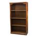 Rosalind Wheeler Blarney 60" H x 32" W Solid Wood Standard Bookcase Wood in Yellow | 60 H x 32 W x 14.25 D in | Wayfair