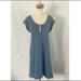 Free People Dresses | Free People Wool Blend Sweater Dress Striped Blue | Color: Blue | Size: M