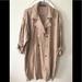 Zara Dresses | Nwot Zara Short Trench Style Dress | Color: Gold/Tan | Size: L